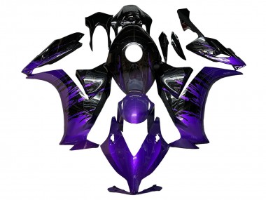Carénages Moto Honda CBR1000RR 2012-2016 - Violet Noir Brillant