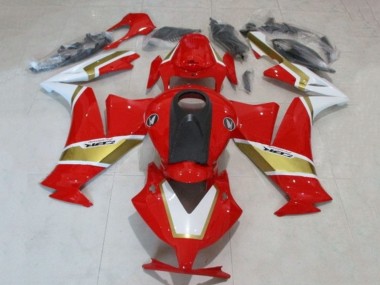 Carénages Moto Honda CBR1000RR 2012-2016 - Blanc Rouge Or