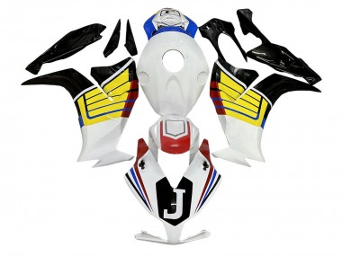 Carénages Moto Honda CBR1000RR 2012-2016 - Blanc Jaune Noir
