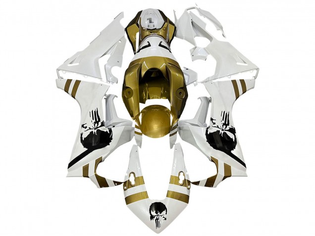 Carénages Moto Honda CBR1000RR 2017-2023 - Blanc Or Foncé
