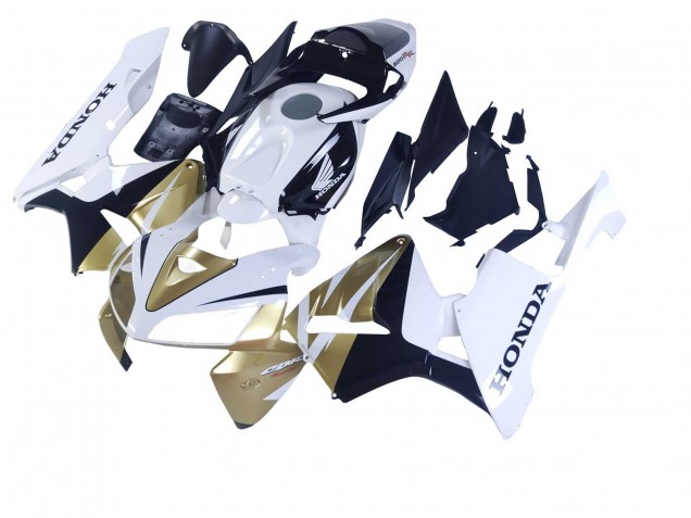Carénages Moto Honda CBR600RR 2005-2006 - Or Blanc Noir