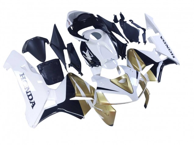 Carénages Moto Honda CBR600RR 2005-2006 - Or Blanc Noir