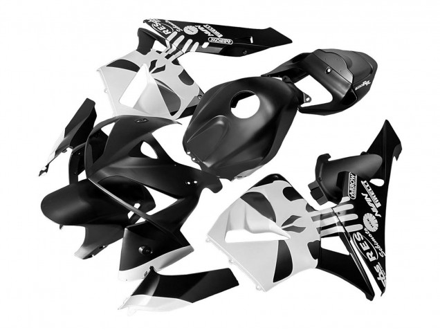 Kits Carénage Moto ABS Honda CBR600RR 2005-2006 - Noir Blanc