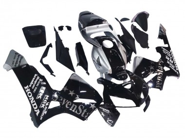Carénages Moto Honda CBR600RR 2005-2006 - Noir Argent SevenStars