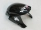 Carénages Moto Honda CBR600RR 2005-2006 - Noir Brillant Blanc West