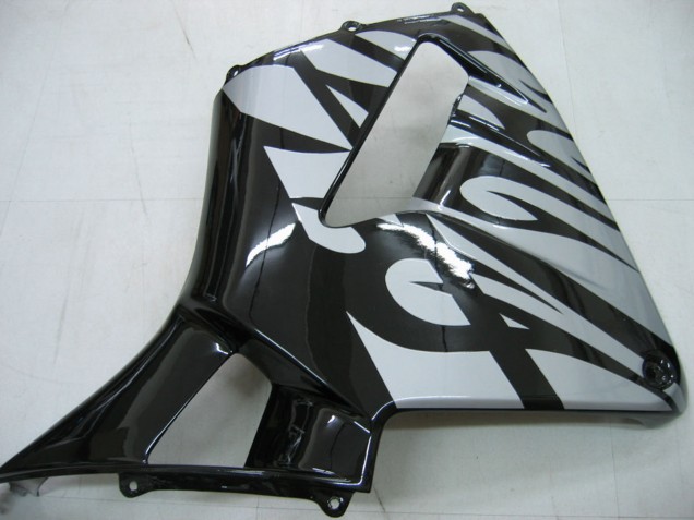 Carénages Moto Honda CBR600RR 2005-2006 - Noir Brillant Gris Flamme