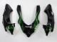 Carénages Moto Kawasaki ZX10R 2004-2005 - Noir Vert Flamme Ninja
