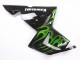 Carénages Moto Kawasaki ZX10R 2004-2005 - Noir Vert Flamme Ninja