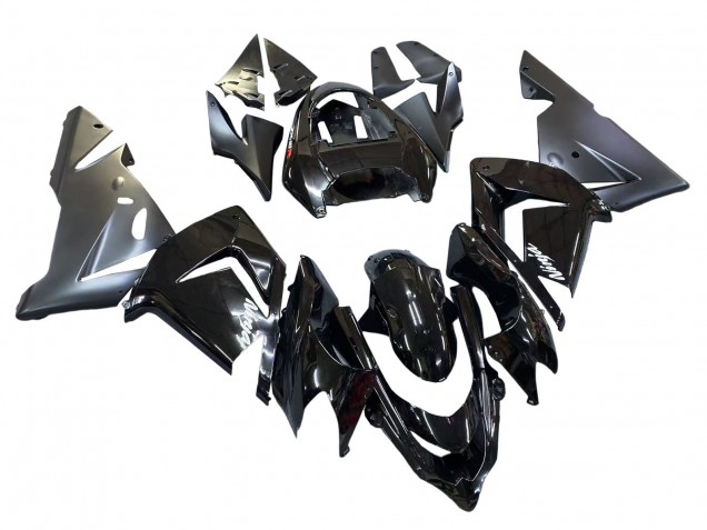 Carénages Moto Kawasaki ZX10R 2004-2005 - Ninja Noir Mat Brillant