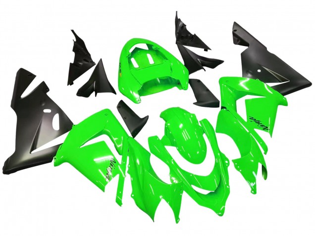 Carénages Moto Kawasaki ZX10R 2004-2005 - Vert Noir Ninja
