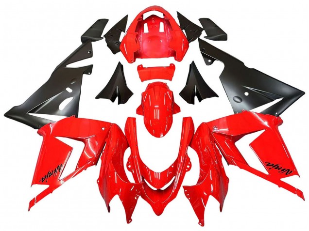 Carénages Moto Kawasaki ZX10R 2004-2005 - Rouge Noir Ninja