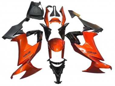 Carénages Moto Kawasaki ZX10R 2008-2010 - Burnt Orange Noir