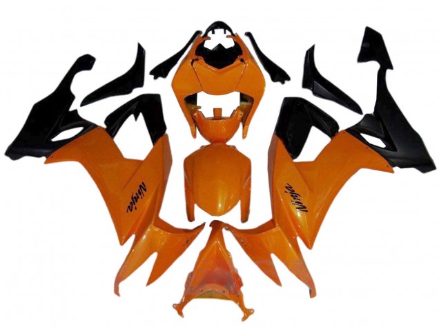 Carénages Moto Kawasaki ZX10R 2008-2010 - Orange Noir