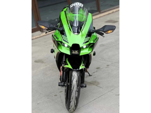 Carénages Moto Kawasaki ZX10R 2021-2025 - Vert Noir Brillant