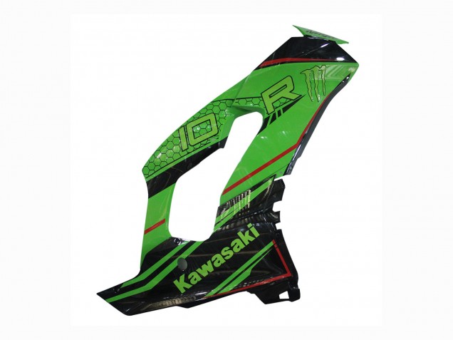Carénages Moto Kawasaki ZX10R 2021-2025 - Vert Noir Brillant