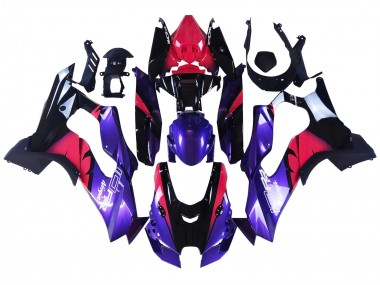 Carénages Moto Kawasaki ZX10R 2021-2025 - Rouge Noir Violet Blanc