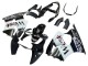 Carénages Moto Kawasaki ZX6R 2000-2002 - Noir Brillant Blanc West Michelin