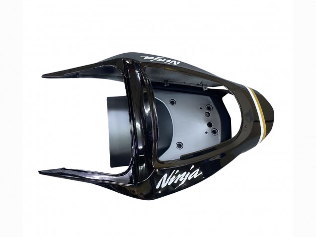 Carénages Moto Kawasaki ZX6R 2003-2004 - Noir Brillant Blanc Motul Lucky Strike