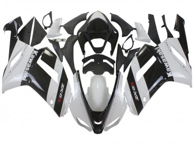 Carénage Moto Kawasaki ZX6R 2007-2008 - Blanc Noir