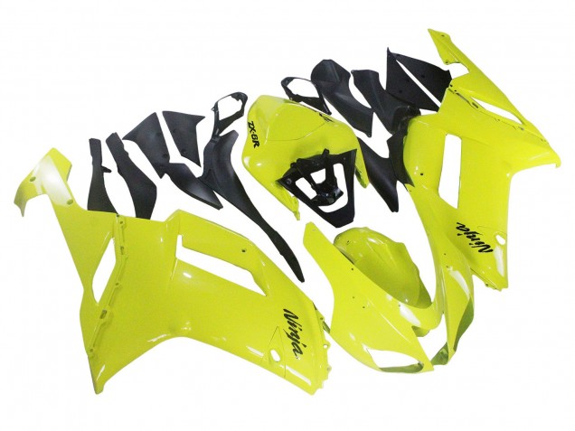 Carénages Moto Kawasaki ZX6R 2007-2008 - Jaune Ninja