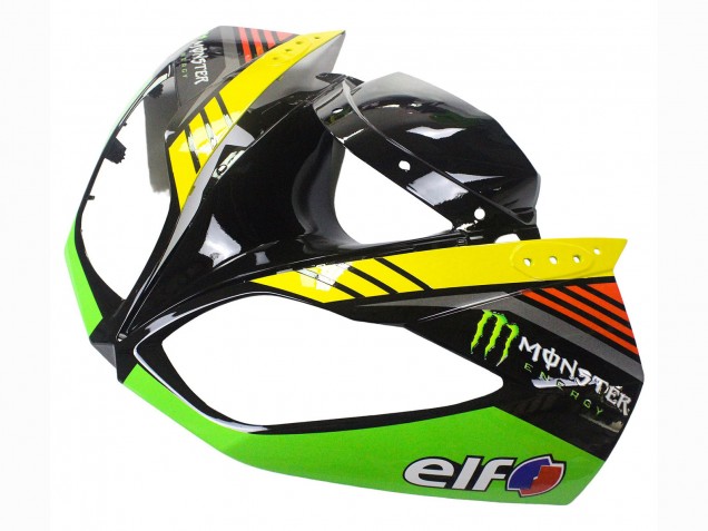 Carénages Moto Kawasaki ZX6R 2009-2012 - Vert Noir Brillant Jaune Blanc Rouge Elf Monstre