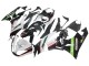 Carénages Moto Kawasaki ZX6R 2009-2012 - Blanc Rouge Noir Vert