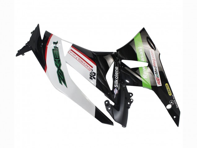 Carénages Moto Kawasaki ZX6R 2009-2012 - Blanc Rouge Noir Vert