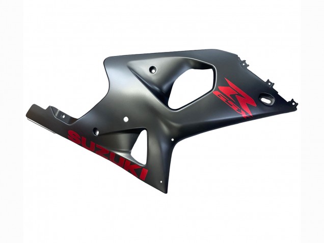 Carénages Moto Suzuki GSXR1000 2000-2002 - Gris Mat Rouge Décalque