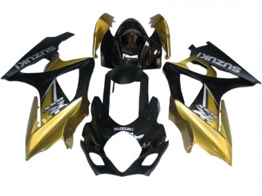 Carénages Moto Suzuki GSXR 1000 2007-2008 - Or Noir Argent Décalque