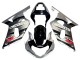 Carénage Moto Suzuki GSXR 600 / GSXR 750 2001-2003 - Argent Noir Brillant Rouge