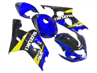 Carénages Moto Suzuki GSXR 600 / GSXR 750 2004-2005 - Bleu Jaune Noir