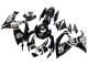 Carénages Moto Suzuki GSXR 600 / GSXR 750 2006-2007 - Noir Brillant Blanc Motul Lucky Strike