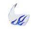 Carénages Moto Suzuki GSXR 600 / GSXR 750 2006-2007 - Blanc Bleu Flamme