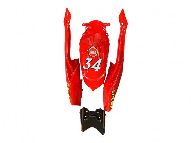 Carénages Moto Suzuki GSXR 600 / GSXR 750 2008-2010 - Blanc Rouge Motul Lucky Strike
