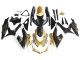 Carénages Moto Suzuki GSXR 600 / GSXR 750 2008-2010 - Noir Mat Blanc Or