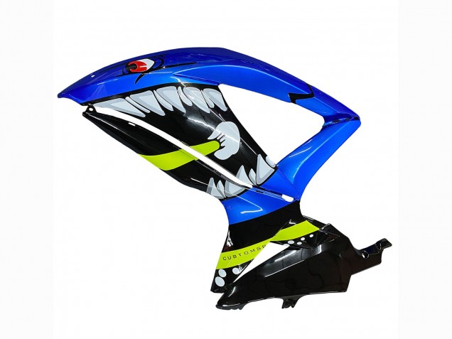 Carénages Moto Suzuki GSXR 600 / GSXR 750 2008-2010 - Bleu Fluorescent Vert Requin