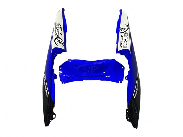 Carénages Moto Yamaha YZF R3/R25 2015-2018 - Blanc Bleu Noir Courses