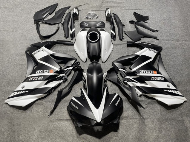 Carénages Moto Yamaha YZF R3/R25 2015-2018 - Blanc Noir Yamalube ENEOS