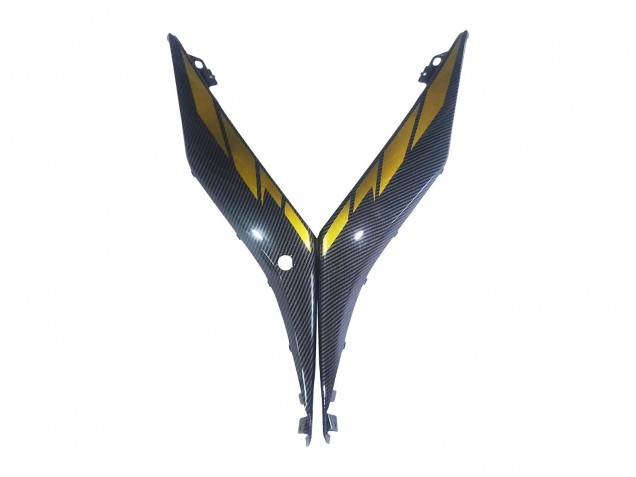 Carénages Moto Yamaha YZF R3/R25 2019-2021 - Or Noir Fibre de Carbone