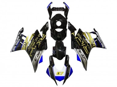 Carénages Moto Yamaha YZF R3/R25 2019-2021 - Blanc Bleu Noir Or Trick Star 07