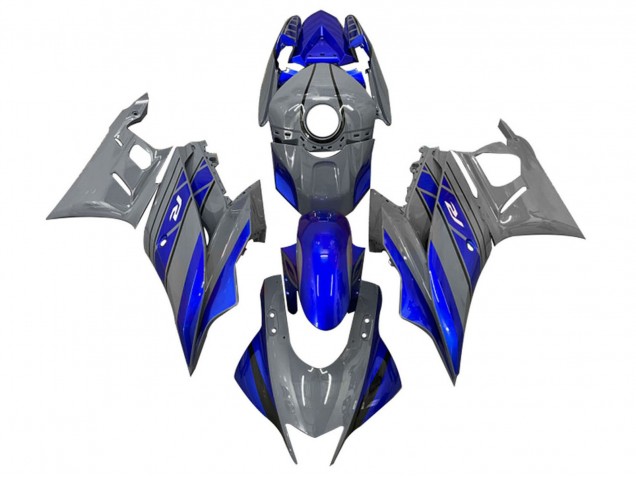 Carénages Moto Yamaha YZF R3/R25 2019-2021 - Gris Bleu Noir