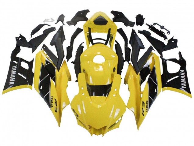 Carénages Moto Yamaha YZF R3/R25 2019-2021 - Jaune Noir