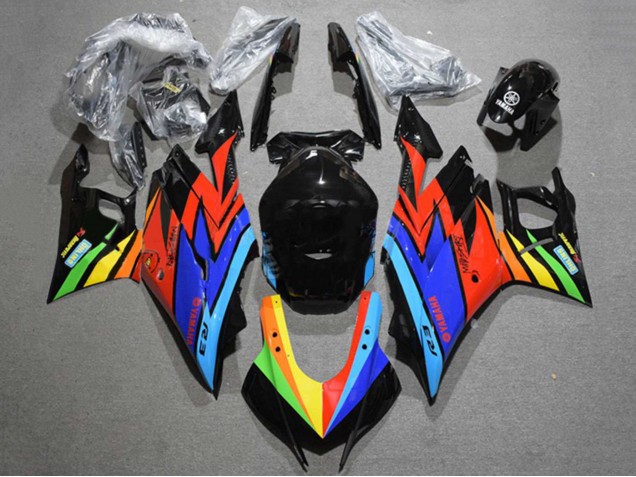 Carénages Moto Yamaha YZF R3/R25 2022-2024 - Noir Brillant Bleu Rouge Jaune Vert