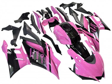 Carénages Moto Yamaha YZF R3/R25 2022-2024 - Rose Noir Brillant Monstre