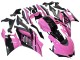 Carénages Moto Yamaha YZF R3/R25 2022-2024 - Rose Noir Brillant Monstre