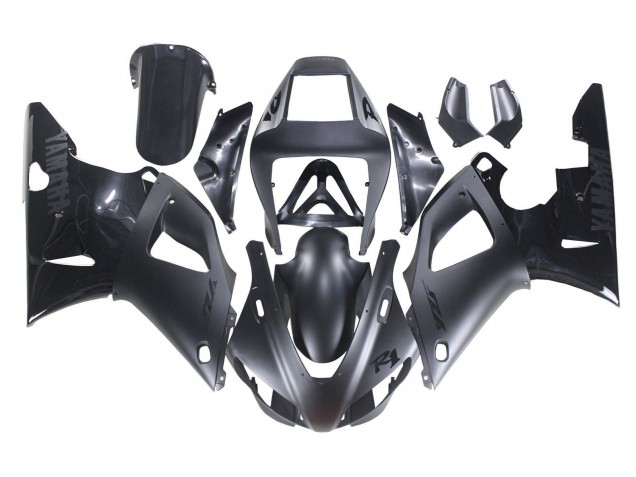 Carénages Moto Yamaha YZF 1000 R1 1998-1999 - Noir Mat Noir Brillant