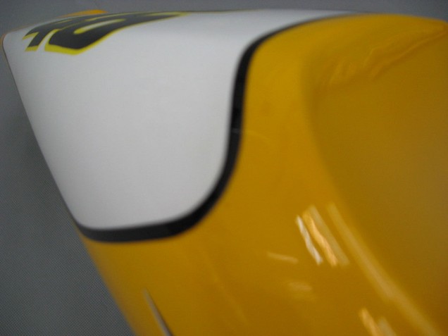 Carénages Moto Yamaha YZF 1000 R1 2000-2001 - Blanc Jaune Bleu Motul Chameau