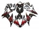 Carénages Moto Yamaha YZF 1000 R1 2004-2006 - Noir Brillant Rouge Flamme