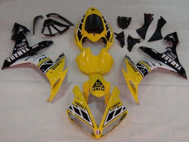 Carénages Moto Yamaha YZF 1000 R1 2004-2006 - Jaune Blanc Noir Brillant