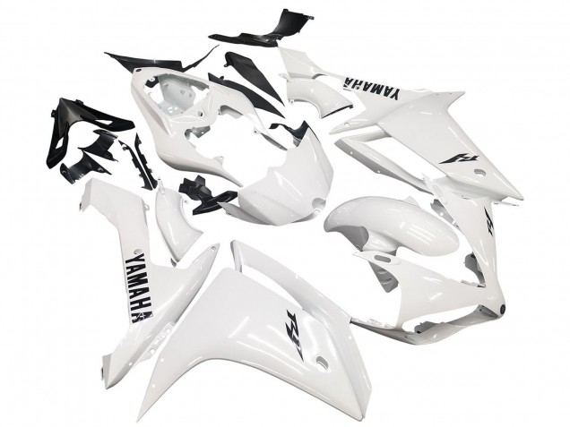 Carénages Moto Yamaha YZF 1000 R1 2007-2008 - Blanc Noir